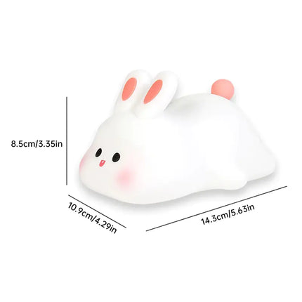 DreamAura™ Bunny Night Light Touch — Soft Glow Bedside Light