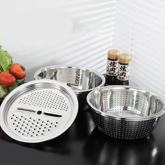 Stainless Steel Multi-functional Grater Set